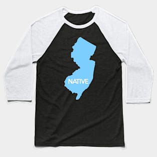 New Jersey Native NJ Blue Baseball T-Shirt